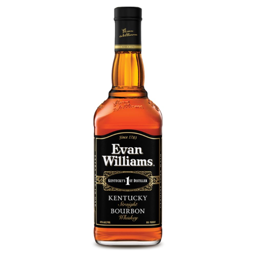WHISKY EVAN WILLIAMS BOTELLA VIDRIO 750 CC BLACK 35° - 1