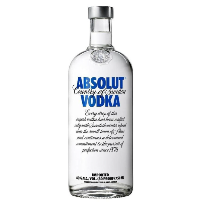 VODKA ABSOLUT BOTELLA VIDRIO 1000 CC BLUE 40° - 2