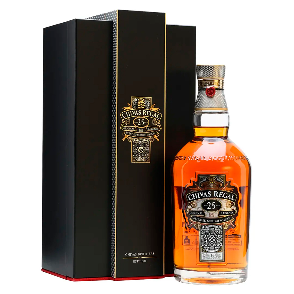 WHISKY CHIVAS REGAL 25 AÑOS 40° 700CC - 3