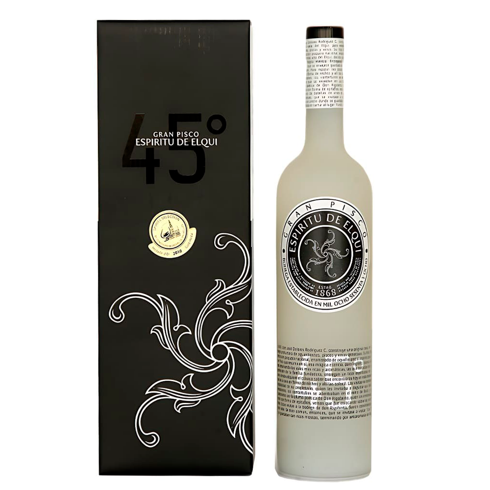 PISCO ESPIRITU DEL ELQUI BOTELLA VIDRIO 750 CC 45° - 1
