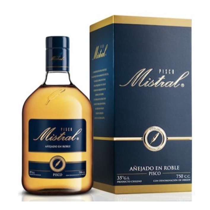 PISCO MISTRAL BOTELLA VIDRIO 750 CC 35° - 1