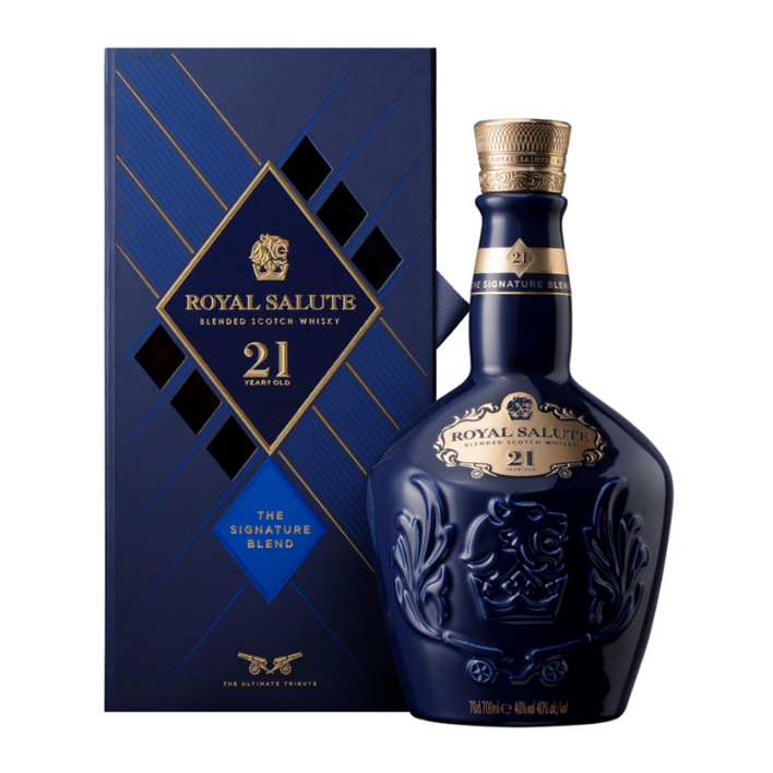 WHISKY CHIVAS REGAL BOTELLA VIDRIO 700 CC ROYALSALUTE 21 AÑOS 40° - 1