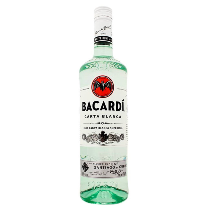 RON BACARDI BOTELLA VIDRIO 750 CC BLANCO 35° - 1