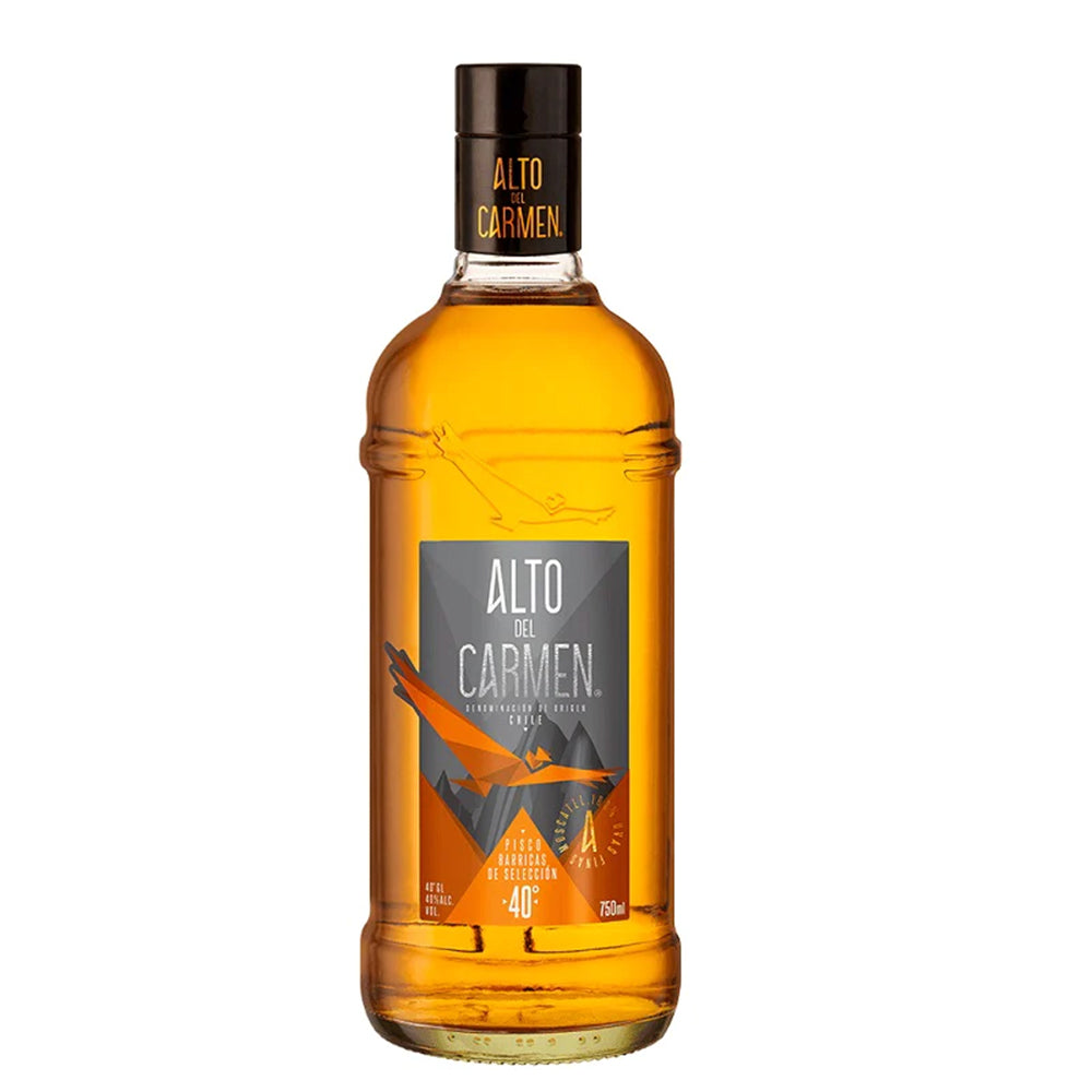 PISCO ALTO DEL CARMEN BOTELLA VIDRIO 750 CC BARRICAS SELECCION 40° - 3