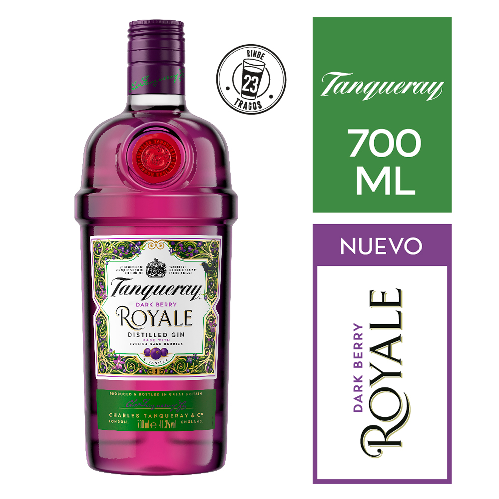 GIN TANQUERAY BOTELLA VIDRIO 700 CC DARK BERRY ROYALE 41° - 1