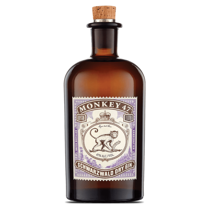 GIN MONKEY 47 BOTELLA VIDRIO 500 CC SCHWARZWALD DRY 47° - 1