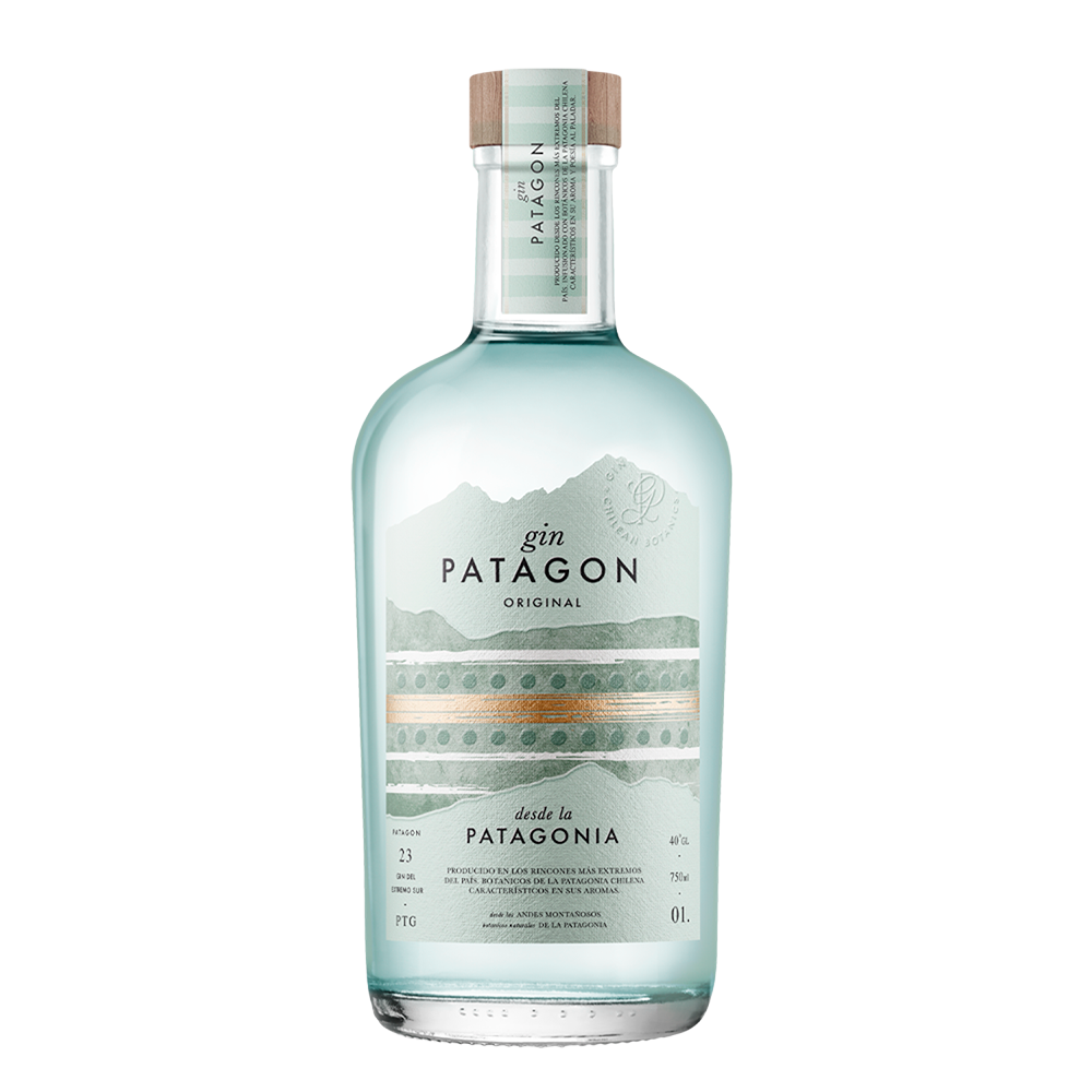 GIN PATAGON BOTELLA VIDRIO 750 CC ORIALE 40° - 1