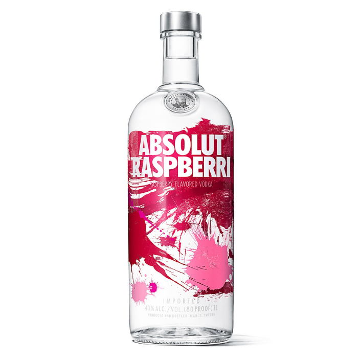 VODKA ABSOLUT BOTELLA VIDRIO 750 CC RASPBERRI 40° - 1