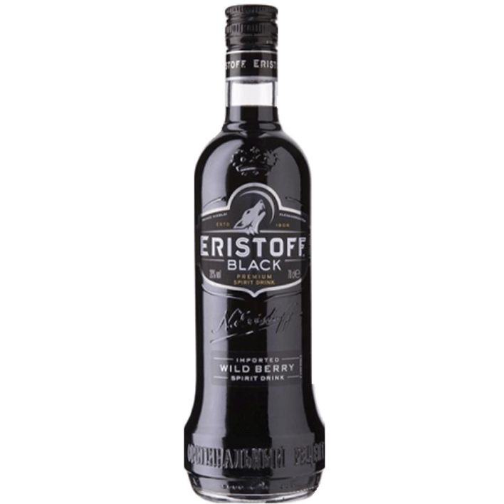 VODKA ERISTOFF BOTELLA VIDRIO 750 CC BLACK 37.5° - 1