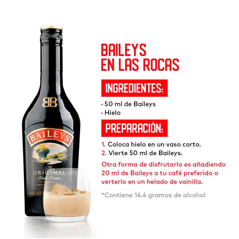 CREMA LICOR BAILEYS BOTELLA VIDRIO 750 CC 17° - 2