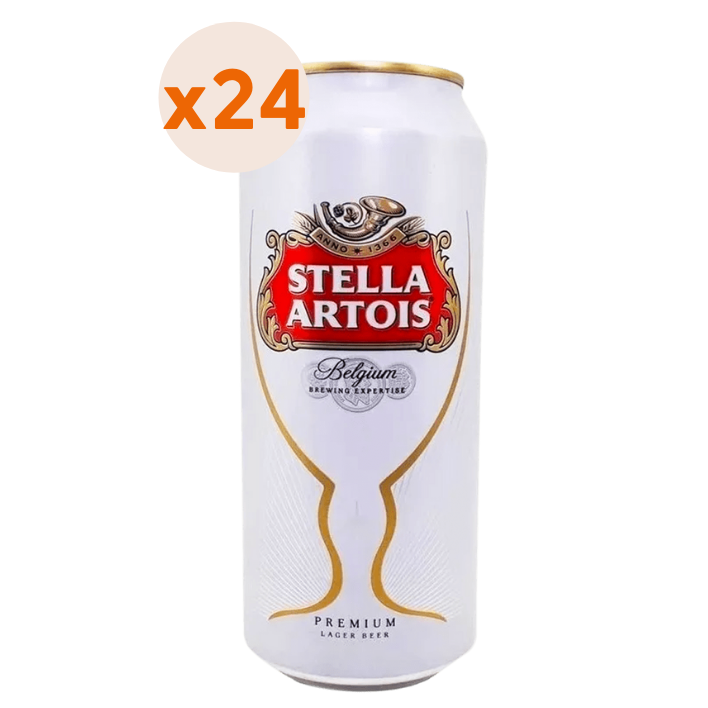 24X CERVEZA STELLA ARTOIS LATA 5° 473CC - 1