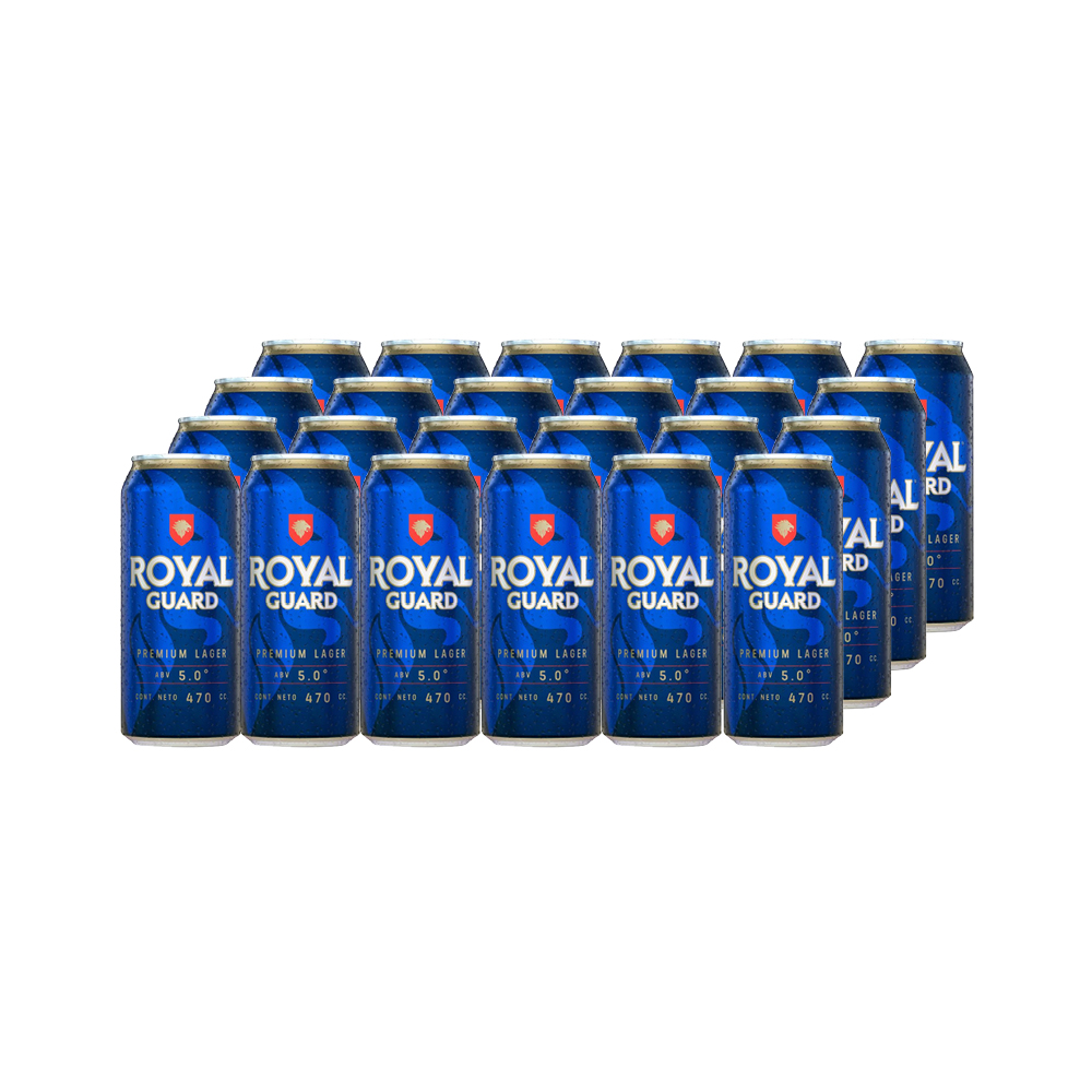 CERVEZA ROYAL GUARD LAGER LATA 473 CC 24 UN 5° - 1
