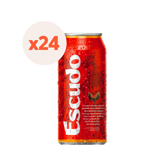 CERVEZA ESCUDO LAGER LATA 470 CC 24 UN 5.5° - 1
