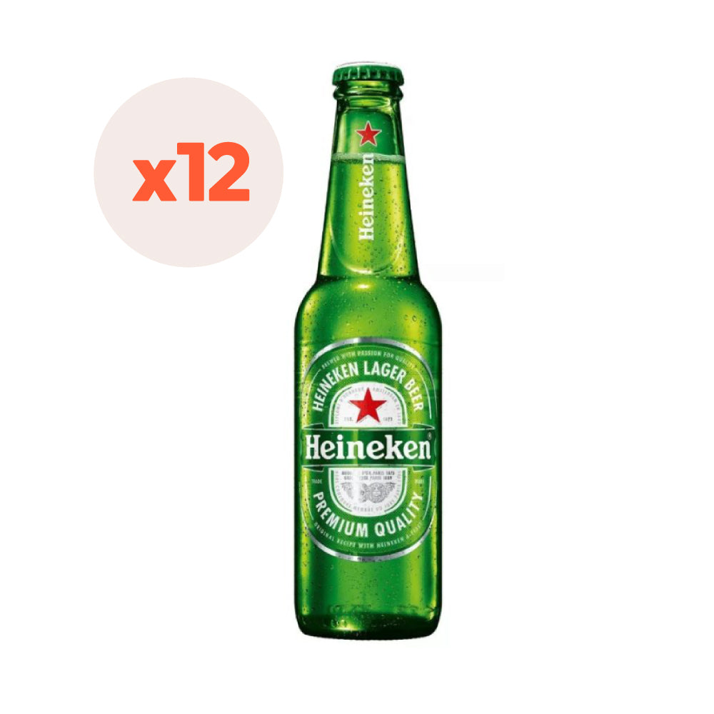 CERVEZA HEINEKEN LAGER BOTELLA 355 CC 12 UN 5° - 1