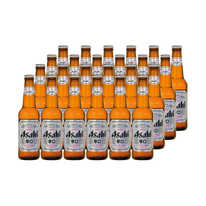 CERVEZA ASAHI LAGER BOTELLA 330 CC 24 UN 5.2° - 1