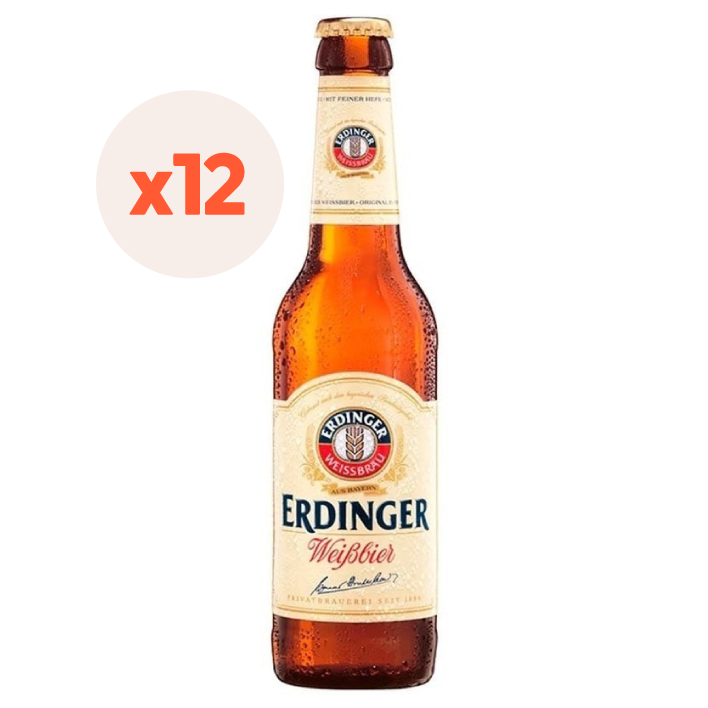 CERVEZA ERDINGER ALE BOTELLA 330 CC 12 UN WEISSBIER 5.3° - 1