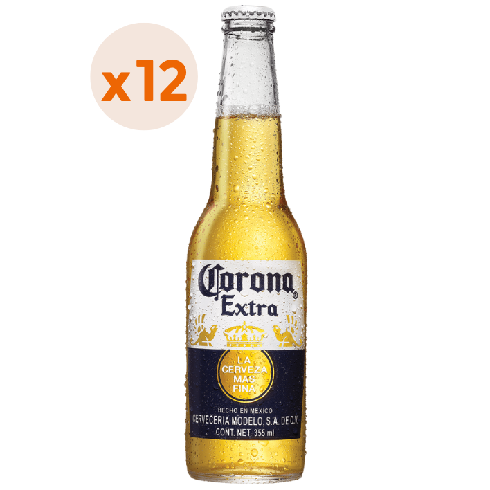 CERVEZA CORONA LAGER BOTELLA 330 CC 12 UN 4.5° - 1