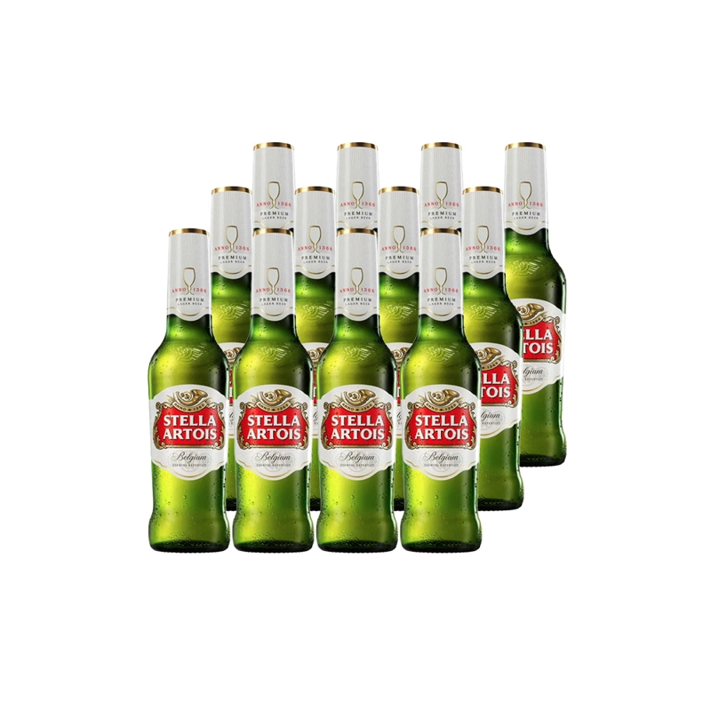CERVEZA STELLA ARTOIS LAGER BOTELLA 330 CC 12 UN 5.2° - 1