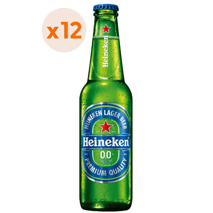 12X CERVEZA HEINEKEN SIN ALCOHOL BOTELLIN 355CC - 1