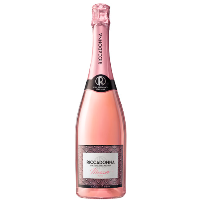 ESPUMANTE CHARDONNAY RICCADONNA BOTELLA VIDRIO 750 CC MOSCATO ROSÉ 8° - 1