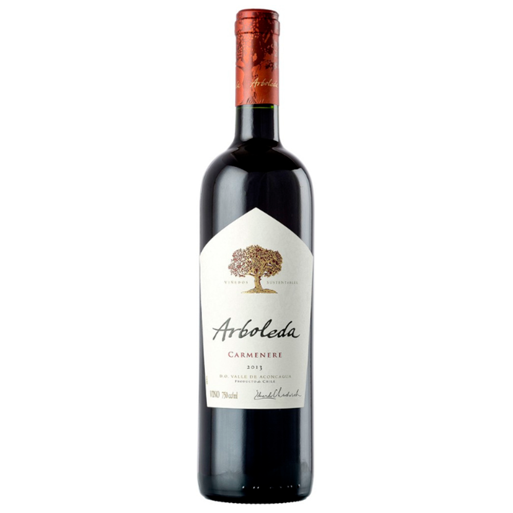 VINO TINTO CARMENERE ARBOLEDA BOTELLA VIDRIO 750 CC 14° - 3
