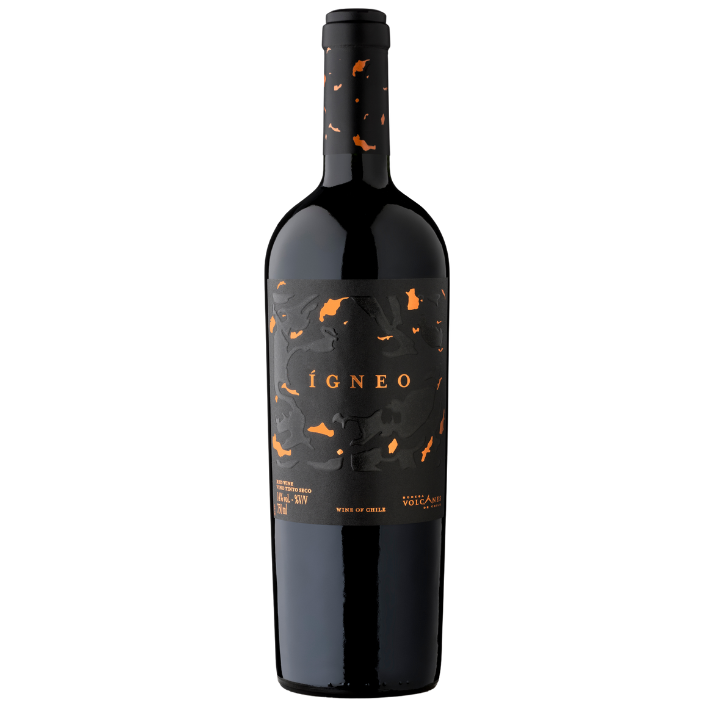 VINO TINTO ENSAMBLE SYRAH VOLCANES BOTELLA VIDRIO 750 CC IGNEO PETITE PETIT VERDOT 15° - 1