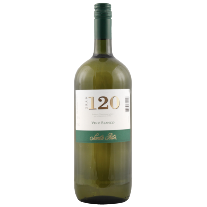 VINO SANTA RITA BOTELLON GRAN 120 BLANCO 12° 1500CC - 1