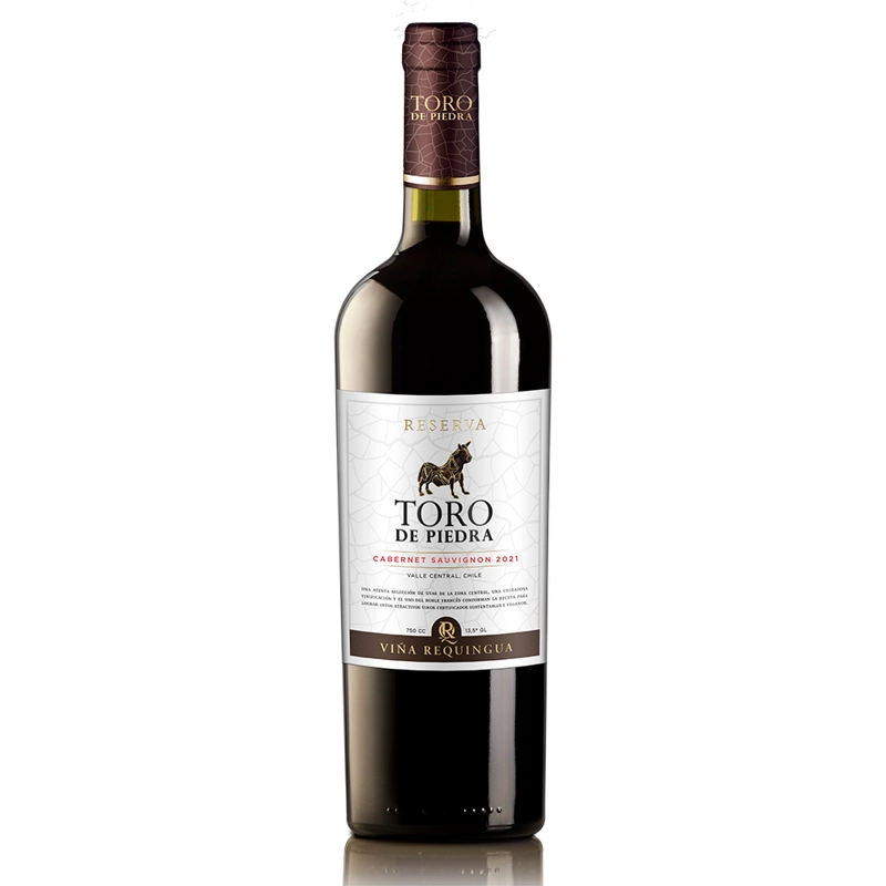 VINO TINTO CABERNET SAUVIGNON TORO DE PIEDRA BOTELLA VIDRIO 750 CC RESERVA 14° - 1
