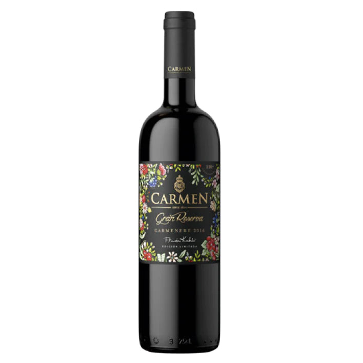 VINO TINTO CARMENERE CARMEN BOTELLA VIDRIO 750 CC GRAN RESERVA FRIDA KAHLO 14° - 1