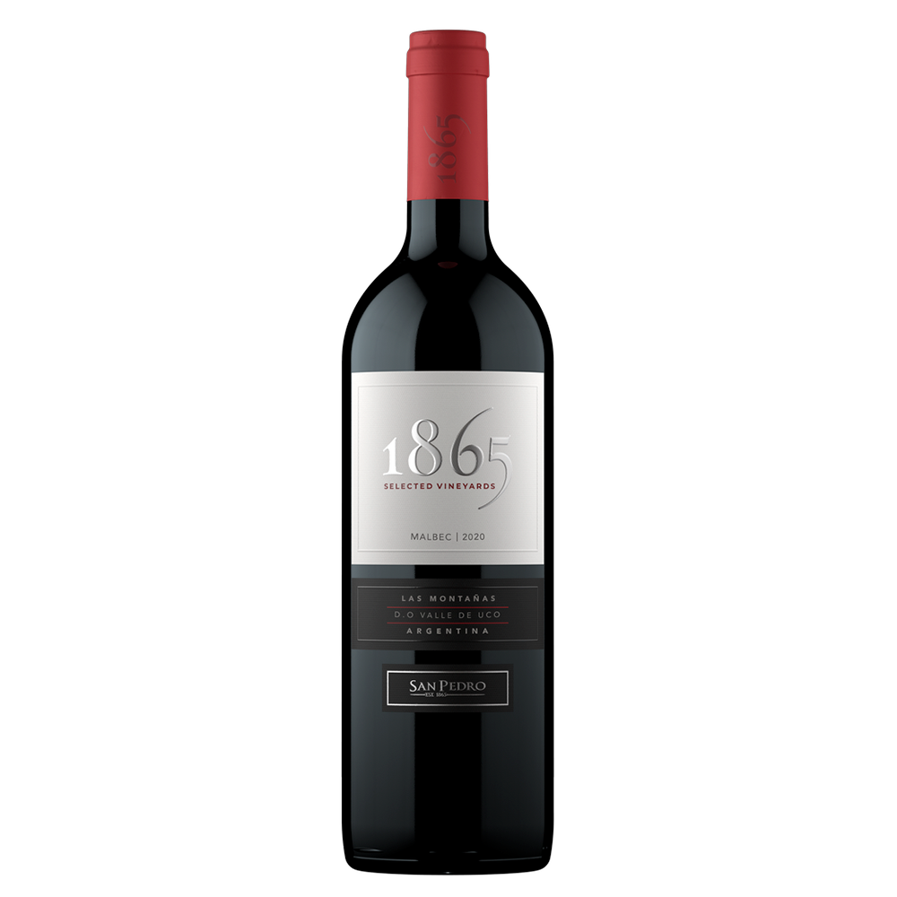 VINO TINTO MALBEC SAN PEDRO BOTELLA VIDRIO 750 CC 1865 SELECTED VINEYARD 14° - 1