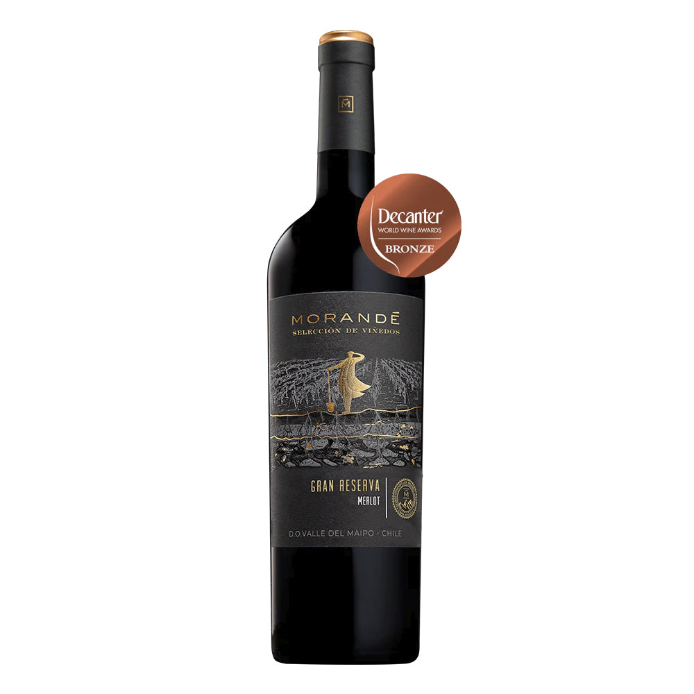 VINO TINTO MERLOT MORANDÉ BOTELLA VIDRIO 750 CC ESTATE RESERVA 14° GRAN - 1