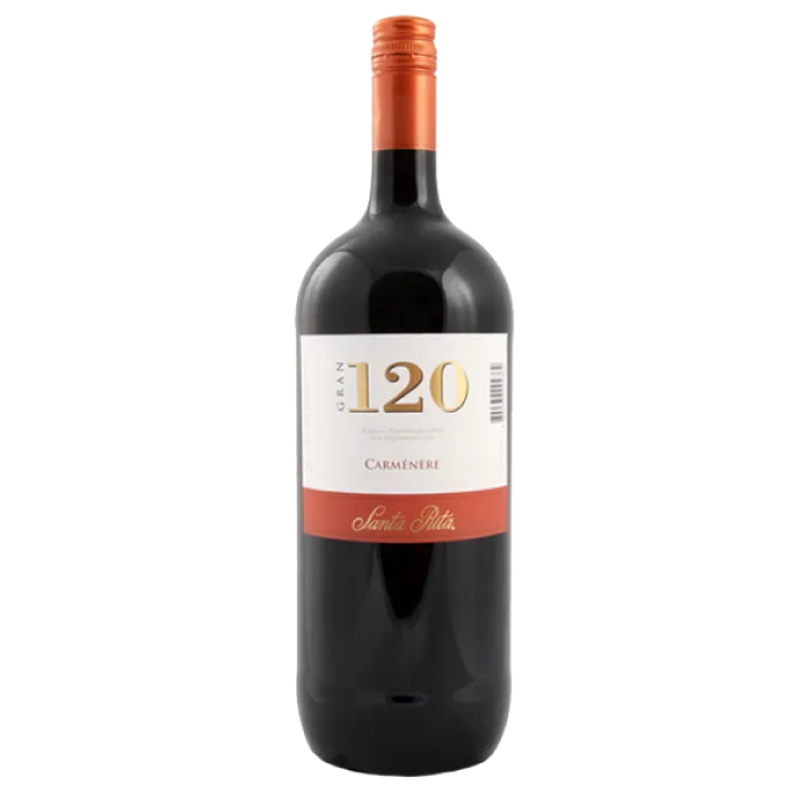VINO SANTA RITA BOTELLON GRAN 120 CARMENERE 12° 1500CC - 1