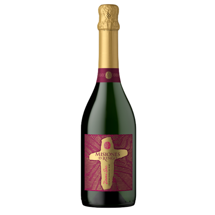 ESPUMANTE CHARDONNAY MISIONES DE RENGO BOTELLA VIDRIO 750 CC DEMI SEC 12.5° - 1