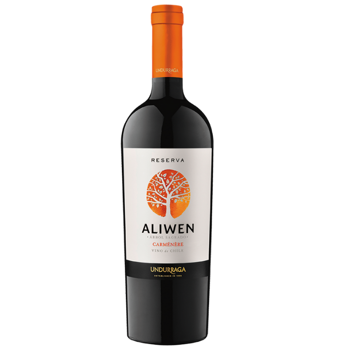 VINO UNDURRAGA ALIWEN RESERVA CARMENERE 14° 750CC - 1
