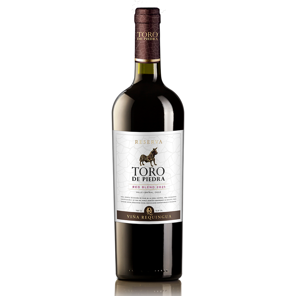 VINO TINTO ENSAMBLE TORO DE PIEDRA BOTELLA VIDRIO 750 CC RESERVA RED BLEND 13° - 1