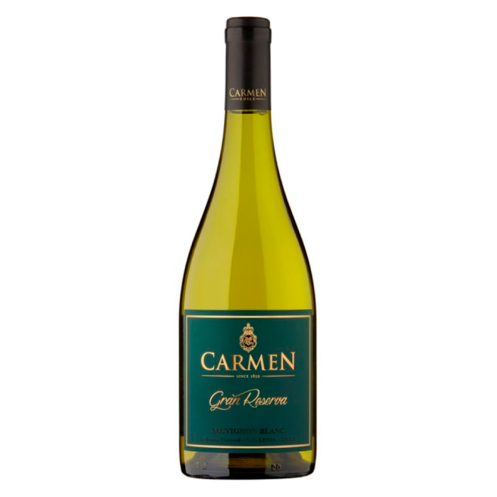 VINO BLANCO SAUVIGNON BLANC CARMEN BOTELLA VIDRIO 750 CC GRAN RESERVA SAUV. 14° - 1