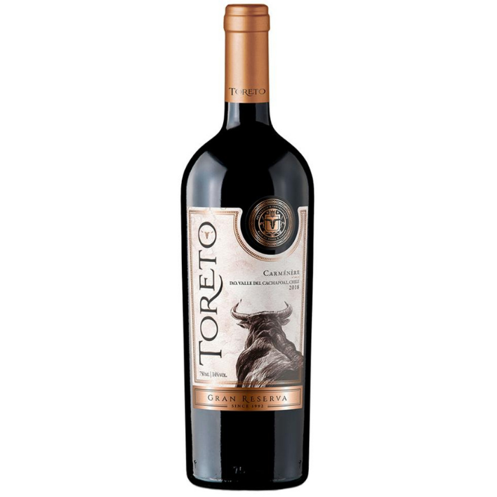 VINO TINTO CARMENERE BESTIAS WINES BOTELLA VIDRIO 750 CC TORETO GRAN RESERVA 14° - 1