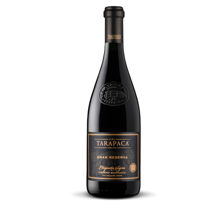 VINO TINTO CABERNET SAUVIGNON TARAPACA 750 CC TARAPACÁ GRAN RESERVA ETIQUETA NEGRA 14° - 1