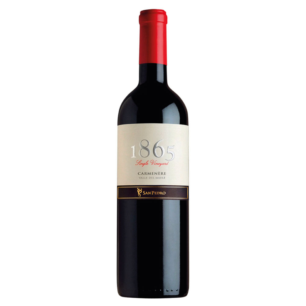 VINO TINTO CARMENERE SAN PEDRO BOTELLA VIDRIO 750 CC 1865 SINGLE VINEYARD 14° - 1