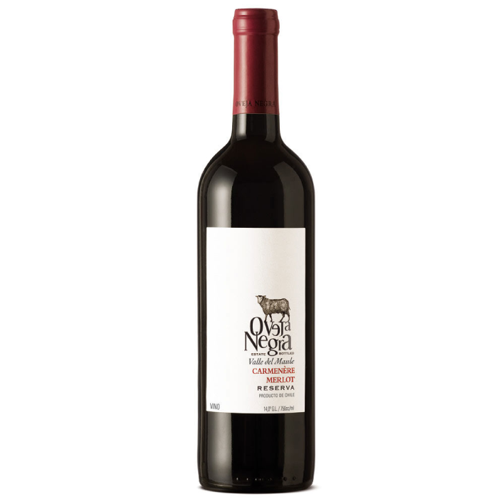 VINO OVEJA NEGRA RESERVA SAUV. BLANC / CARMENERE 13° 750CC - 1
