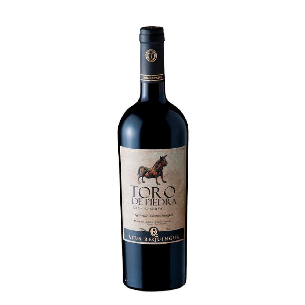 VINO TINTO SYRAH CABERNET SAUVIGNON TORO DE PIEDRA BOTELLA VIDRIO 750 CC GRAN RESERVA 14° - 1