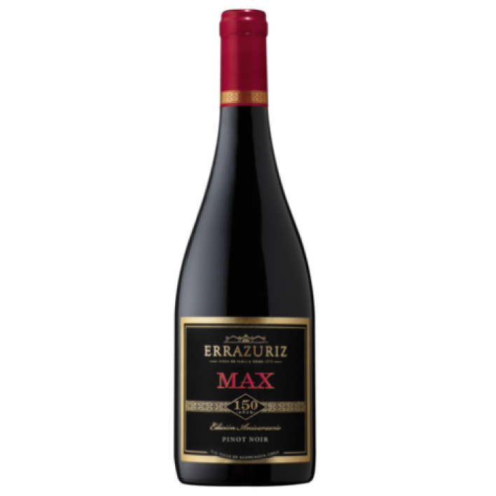 VINO TINTO PINOT NOIR ERRAZURIZ BOTELLA VIDRIO 750 CC ERRÁZURIZ MAX RESERVA 12° - 1