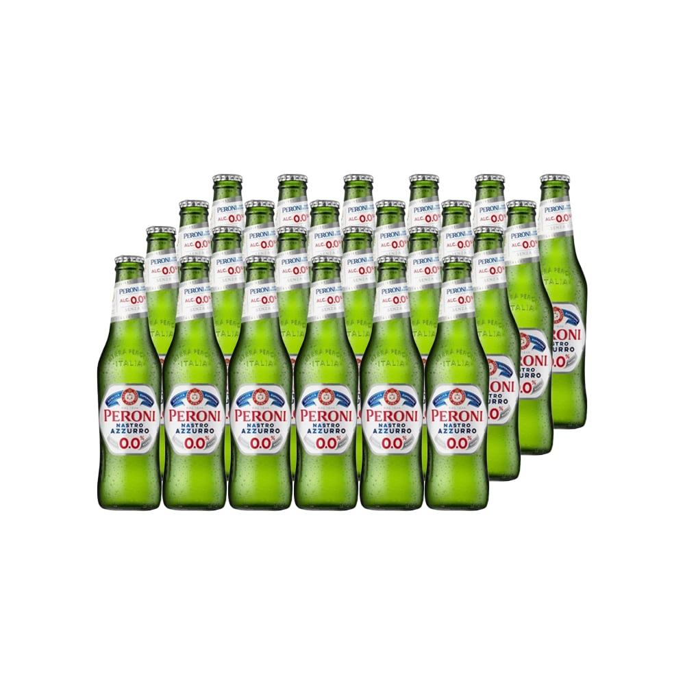 CERVEZA PERONI LAGER SIN ALCOHOL BOTELLA 330 CC 24 UN 0° - 1