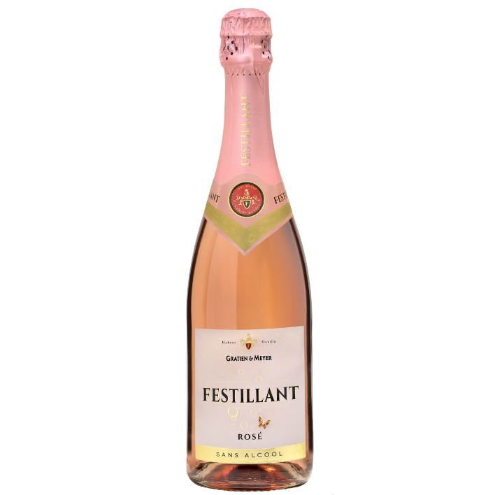 ESPUMANTE CHARDONNAY FESTILLANT BOTELLA VIDRIO 750 CC ROSÉ SIN ALCOHOL 0° - 1
