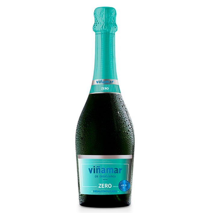 ESPUMANTE CHARDONNAY VIÑAMAR BOTELLA VIDRIO 750 CC BRUT ZERO 0° - 1