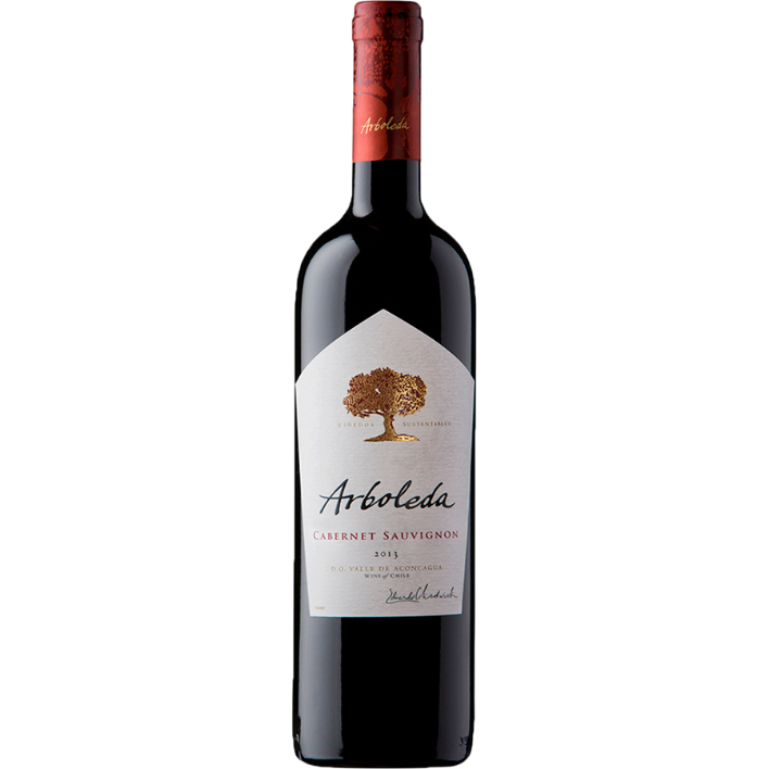 VINO TINTO CABERNET SAUVIGNON ARBOLEDA BOTELLA VIDRIO 750 CC 13.5° - 1