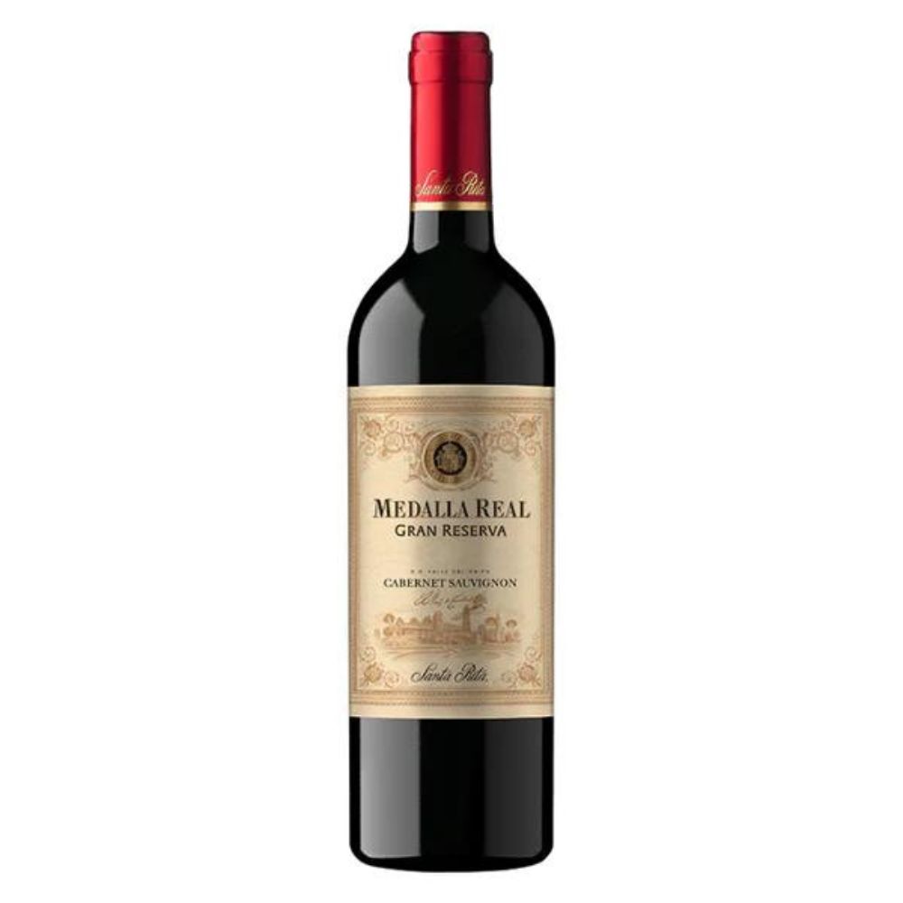 VINO TINTO CABERNET SAUVIGNON SANTA RITA BOTELLA VIDRIO 750 CC MEDALLA REAL GRAN RESERVA 13.5° - 1