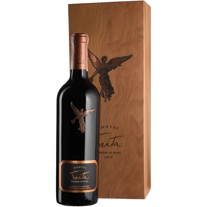 VINO TINTO CABERNET SAUVIGNON MONTES BOTELLA VIDRIO 750 CC TAITA ÍCONO 13.5° - 1