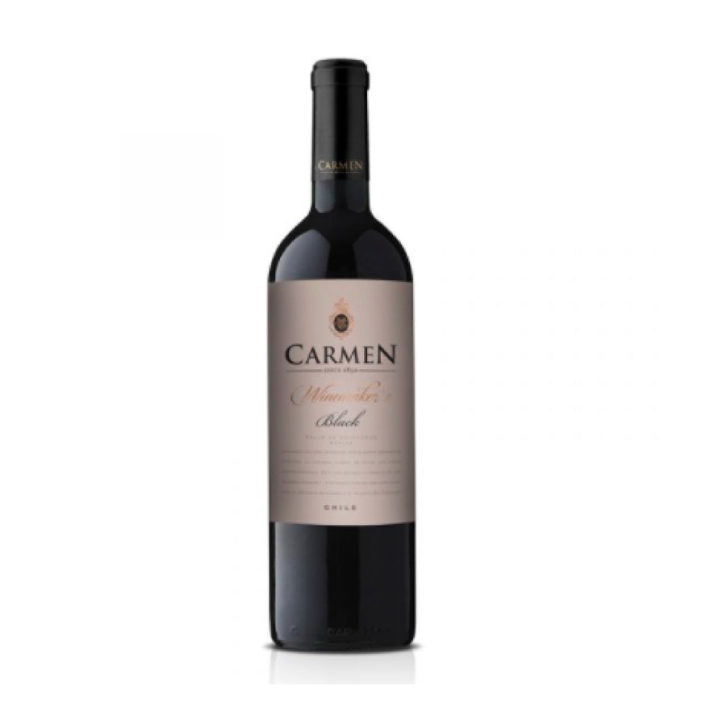 VINO TINTO CARMENERE CARMEN BOTELLA VIDRIO 750 CC WINEMAKERS BLACK 13.5° - 1