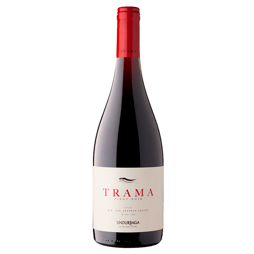 VINO TINTO PINOT NOIR UNDURRAGA BOTELLA VIDRIO 750 CC TRAMA 13.5° - 1